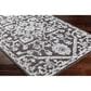 Surya Piazza 9" x 12" White, Charcoal Area Rug, , large