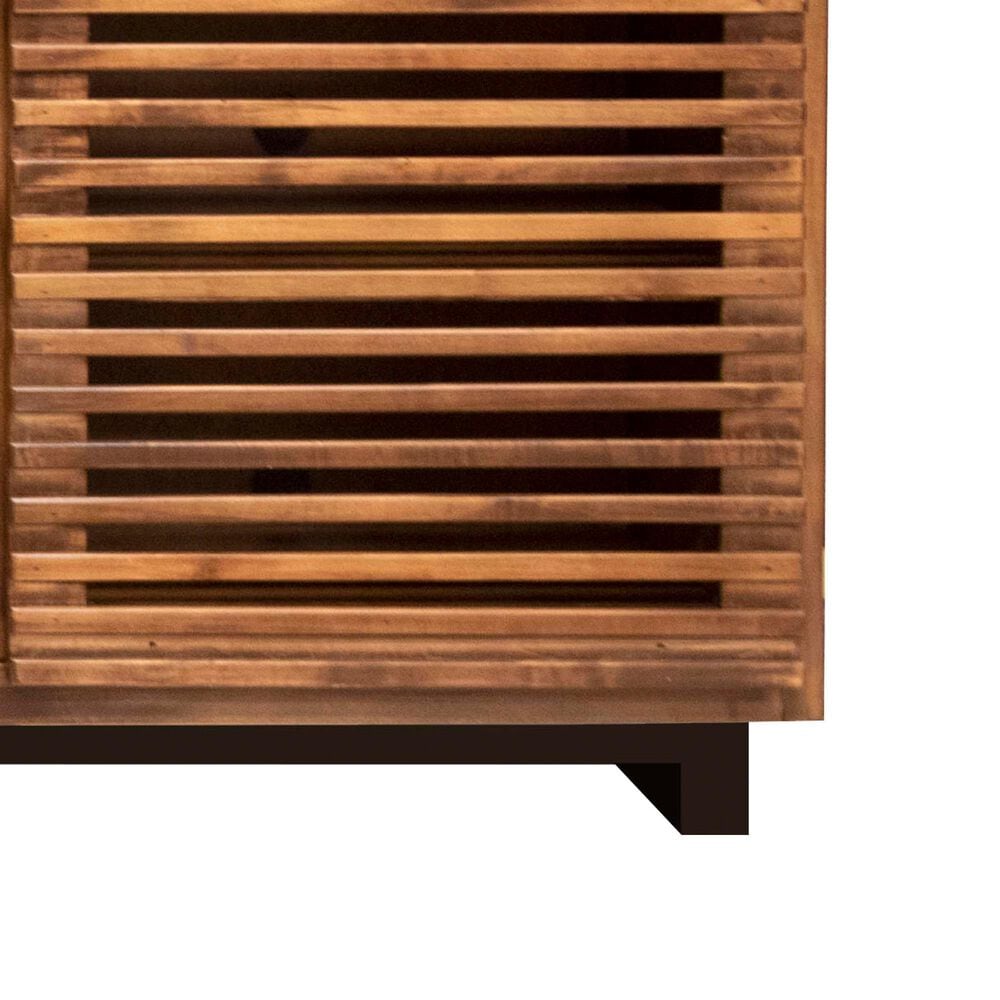 Endress International Graceland 86&quot; Fireplace in Black and Bourbon, , large