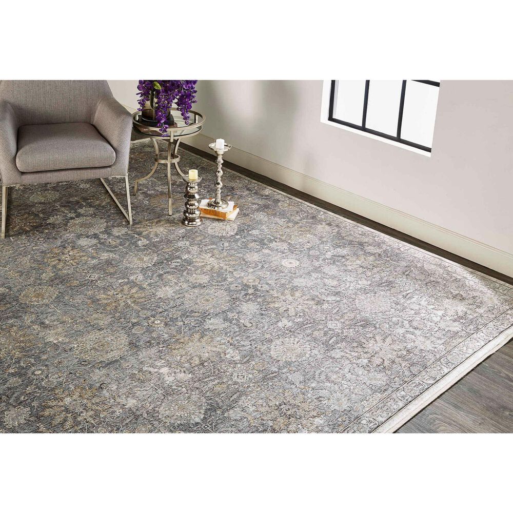 Feizy Sarrant 7&#39;10&quot; x 9&#39;10&quot; Sand Area Rug, , large