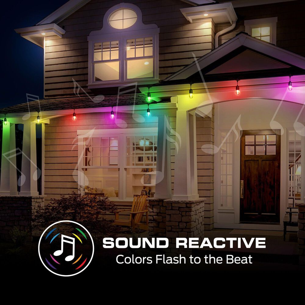 Monster Illuminessence 24 Ft. Smart String Light with Sound Reactive in Multicolor, , large
