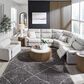 Ashley Social Pointe 5-Piece Power Symmetrical Reclining Sectional in Pearl and Ash, , large