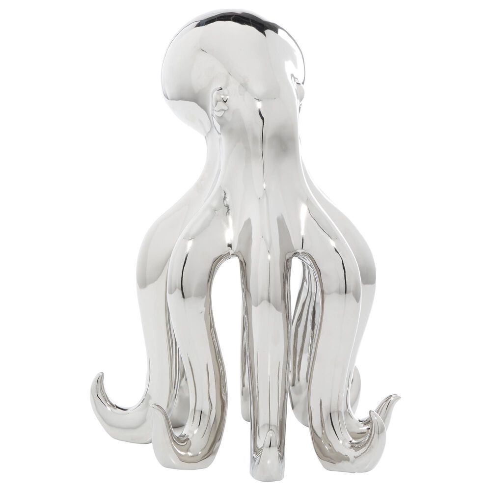 Maple and Jade 17" Octopus Sculpture in Silver, , large