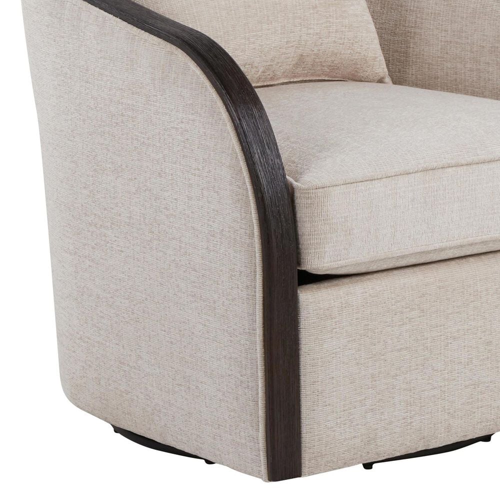 LumiSource Gemma Swivel Accent Chair in Sand, , large