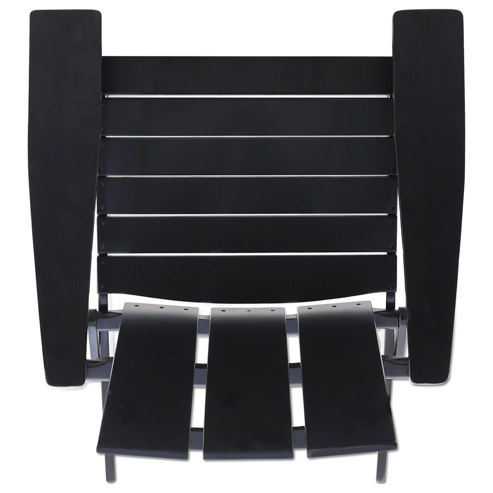 Hearth and Haven Zuma Outdoor Foldable Adirondack Chair in Black, , large