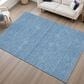 Dalyn Rug Company Soft Essentials Solid Denim 3" x 5" Area Rug, , large