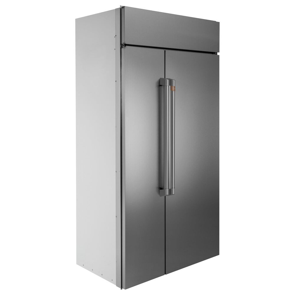 Cafe 25.1 Cu. Ft. Built-In Side-by-Side Refrigerator in Stainless Steel, , large