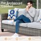 HOMLUX 7 Piece Outdoor Patio Set in Gray, , large