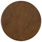 Linon Home Decor Aubert Round Side Table in Hazelnut, , large