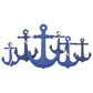 Maple and Jade 24" x 48" Anchor Indoor Outdoor Home Wall Decor with Detailing in White and Blue, , large