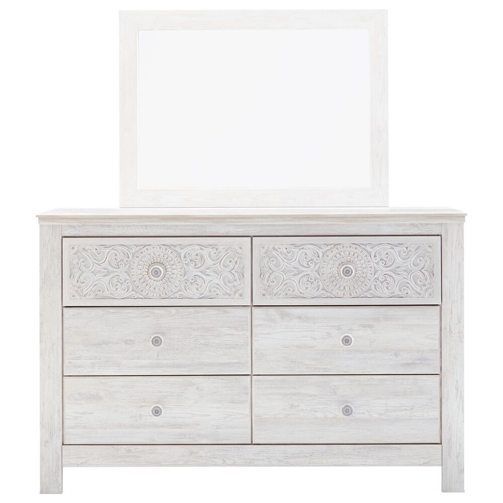 Ashley Paxberry Dresser in Whitewash, , large