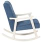 OSP Home Gainborough Rocker with Antique White Frame in Navy, , large