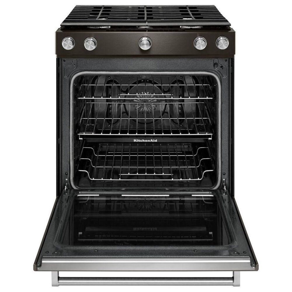 KitchenAid 30&quot; 5.8 Cu. Ft. Gas Range in Black Stainless Steel, , large