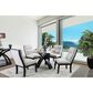 Furniture of America Witt Dining Table in Black and Clear - Table Only, , large