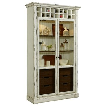 Chapel Hill 47.25" PFC Curio in Antique White, , large