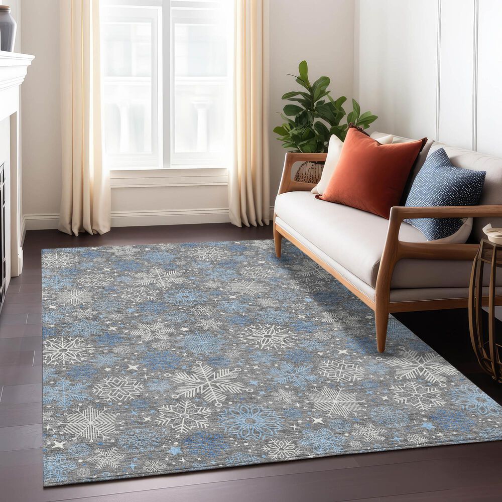 Dalyn Rug Company Wonderland WN31 5&#39; x 7&#39;6&quot; Gray Indoor/Outdoor Area Rug, , large