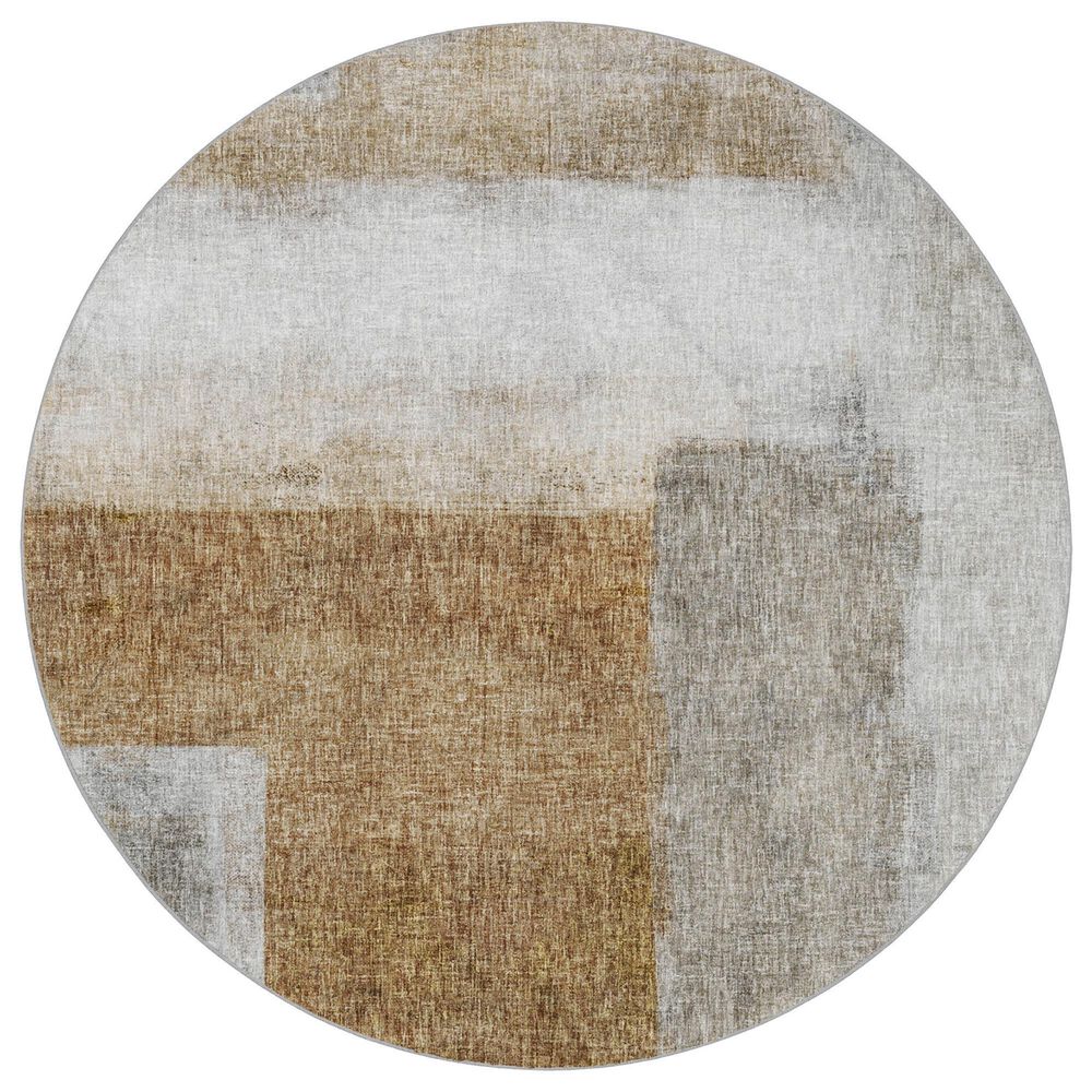 Dalyn Rug Company Boca BO1 Brown 8" Round Area Rug, , large