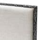 Furniture of America Lalia Queen Upholstered Panel Bed with Padded Headboard in Matte Grey, , large