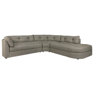 Jonathan Louis Juniper 3-Piece Stationary Sectional with Right Facing Chaise in Artisan Sage, , large