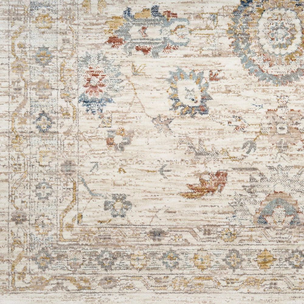 Nourison Antique Fusion ANF04 Ivory and Multicolor 5'3" x 7'10" Area Rug, , large