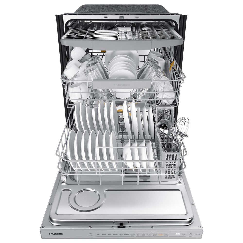 Samsung 2-Piece 24&quot; Built-In Pocket Handle Dishwasher in Fingerprint Resistant Stainless Steel with Jet 60 Pet Cordless Stick Vacuum, , large