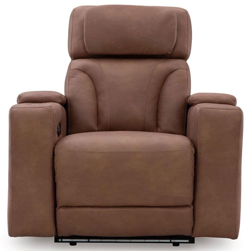 Ashley Point Clear Power Recliner in Caramel, , large