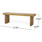 Hearth and Haven Nahanni Outdoor Bench in Natural, , large