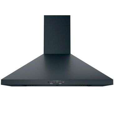GE Appliances 30" Wall-Mount Pyramid Chimney Hood in Black Stainless Steel, , large