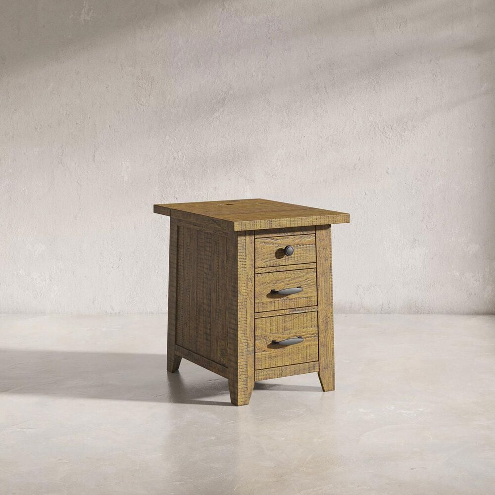 Waltham Telluride Chairside Table in Golden Brown, , large