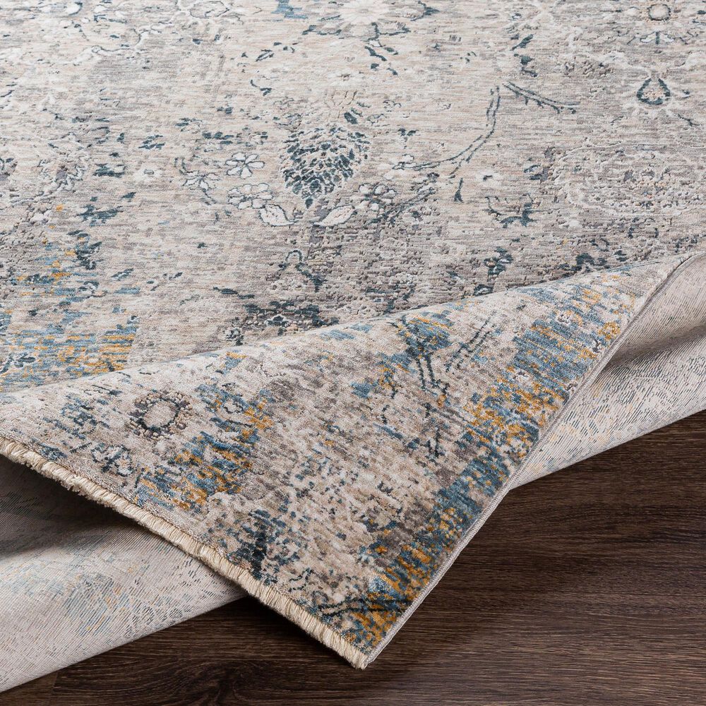 Surya Cardiff CDF-2300 Light Gray, Charcoal, Light Beige, Tan and Dark Blue 10&#39; x 13&#39;11&quot; Area Rug, , large