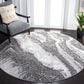 Safavieh Craft CFT844F 6"7" Round Light Grey and Grey Area Rug, , large