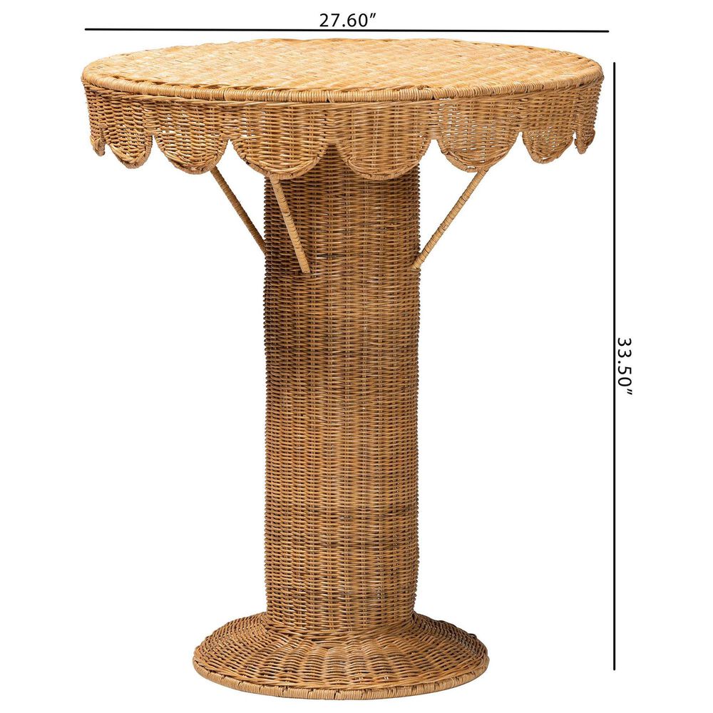 Baxton Studio Pabla End Table in Light Honey, , large