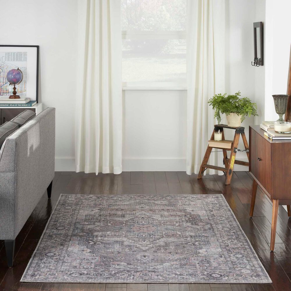 57 Grand by Nicole Curtis Series 1 5&#39;3&quot; x 7&#39;3&quot; Grey and Beige Area Rug, , large