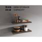Hearth and Haven 32" Floating Wall Shelf in Olive (Set of 2), , large