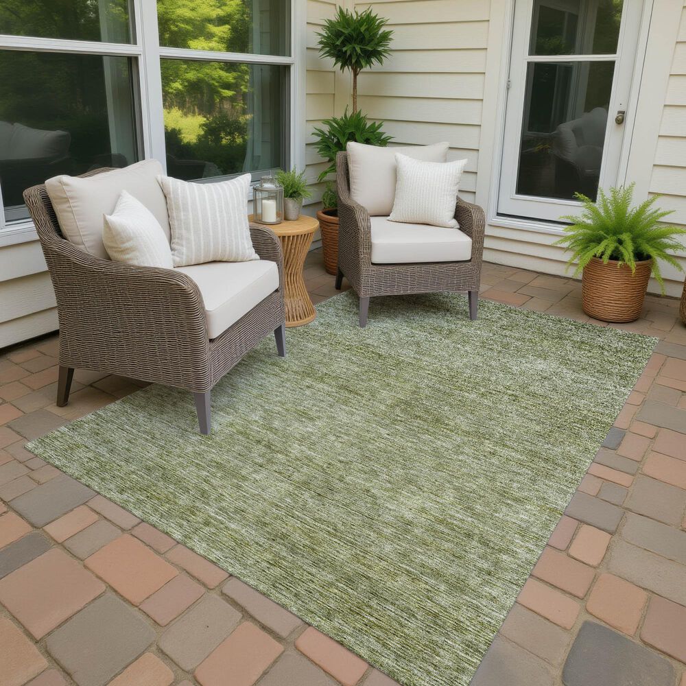 Dalyn Rug Company Soft Essentials Solid Aloe 3' x 5' Indoor/Outdoor Area Rug, , large