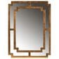 Baxton Studio Dayana Accent Wall Mirror in Antique Gold, , large