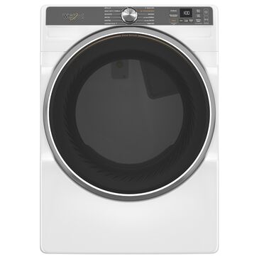 Whirlpool 7.4 Cu. Ft. Smart Front Load Gas Dryer with Steam Capabilities in White, , large