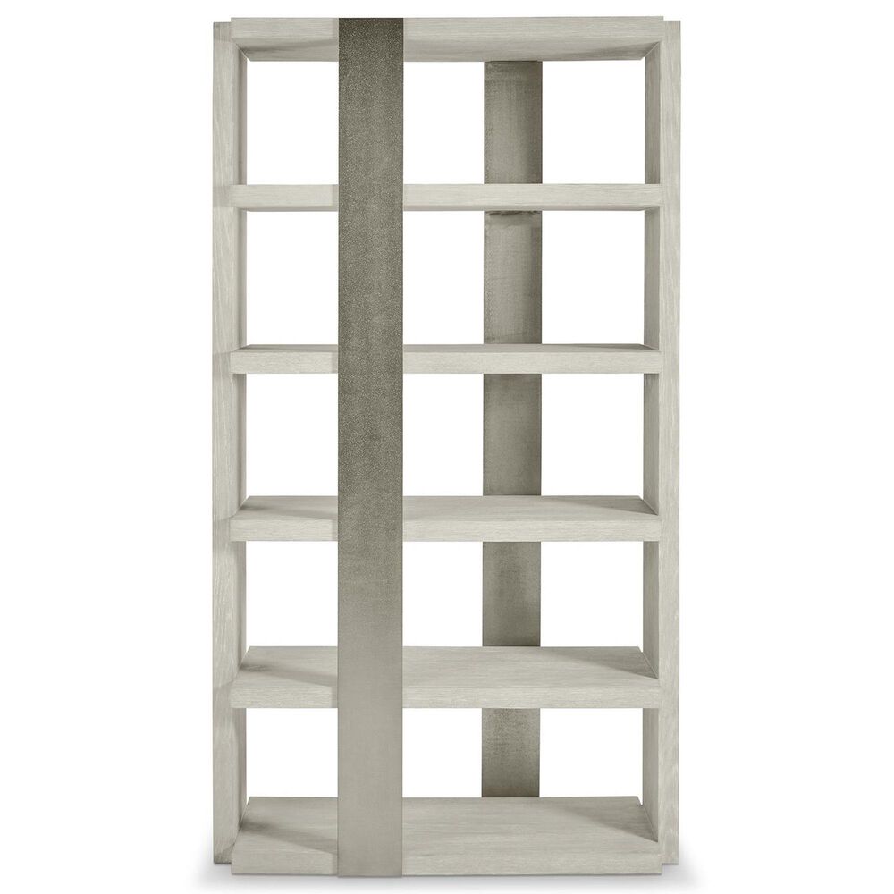 Bernhardt Tempo 5-Shelf Etagere in Larza and Satin Nickel, , large