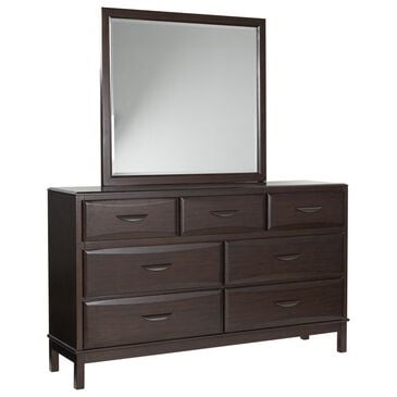Ashley Vanmore 7-Drawer Dresser and Mirror in Rich Merlot, , large