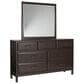 Ashley Vanmore 7-Drawer Dresser and Mirror in Rich Merlot, , large