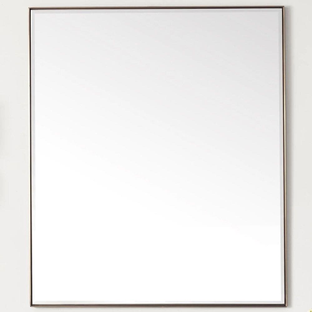 James Martin Vanities Rohe 36&quot; Rectangular Mirror in Champagne Brass, , large