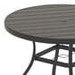 Hearth and Haven Outdoor 41" Round Dining Table with Umbrella Hole in Black - Table Only, , large