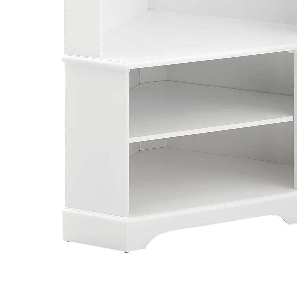 Crosley Furniture Anderson Corner Hall Tree in White Nebraska