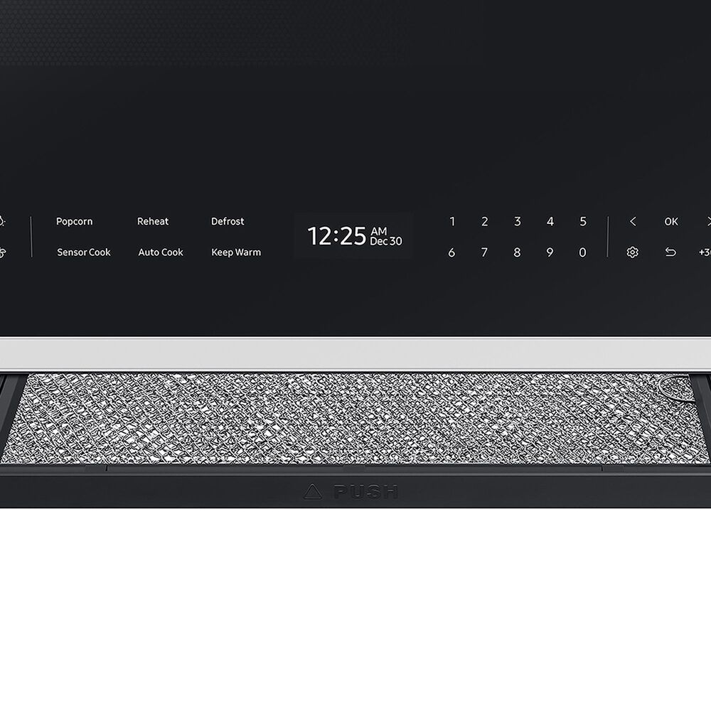 Samsung Bespoke 2-Piece Kitchen Package with 6.3 Cu. Ft. Slide-In Induction Range and 2.1 Cu. Ft. Over-the-Range Microwave in White, , large