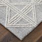 Feizy Rugs Corwin 9"6" x 13"6" Silver and Ivory Area Rug, , large