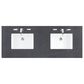 James Martin Vanities Lorelai 60" Double Vanity in Whitewashed Oak with 3 cm Charcoal Soapstone Quartz Top, , large