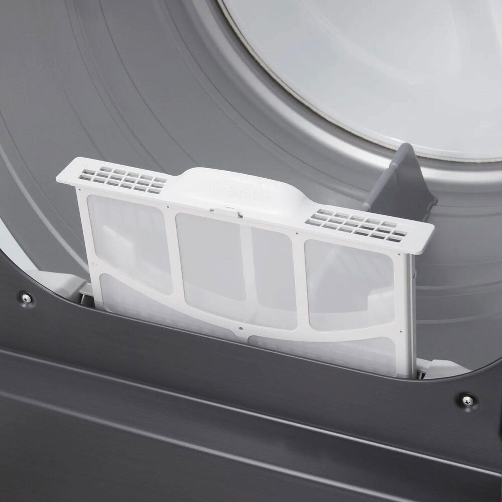 LG 5 Cu. Ft. Smart Top Load Washer and 7.3 Cu. Ft. Electric Dryer Laundry Pair in Platinum Black, , large