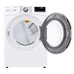 LG 7.4 Cu. Ft. Smart Front Load Electric Dryer with TurboSteam in White, , large