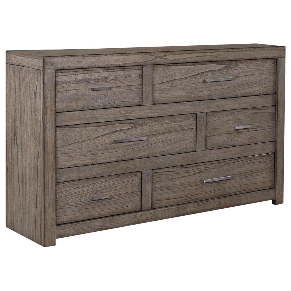 Riva Ridge Modern Loft 4-Piece Queen Bedroom Set in Greystone, , large