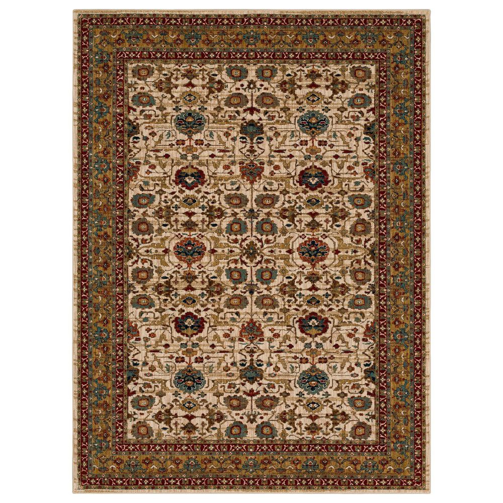 Karastan Spice Market Keralam Cream 9"6" x 12"11" Area Rug, , large