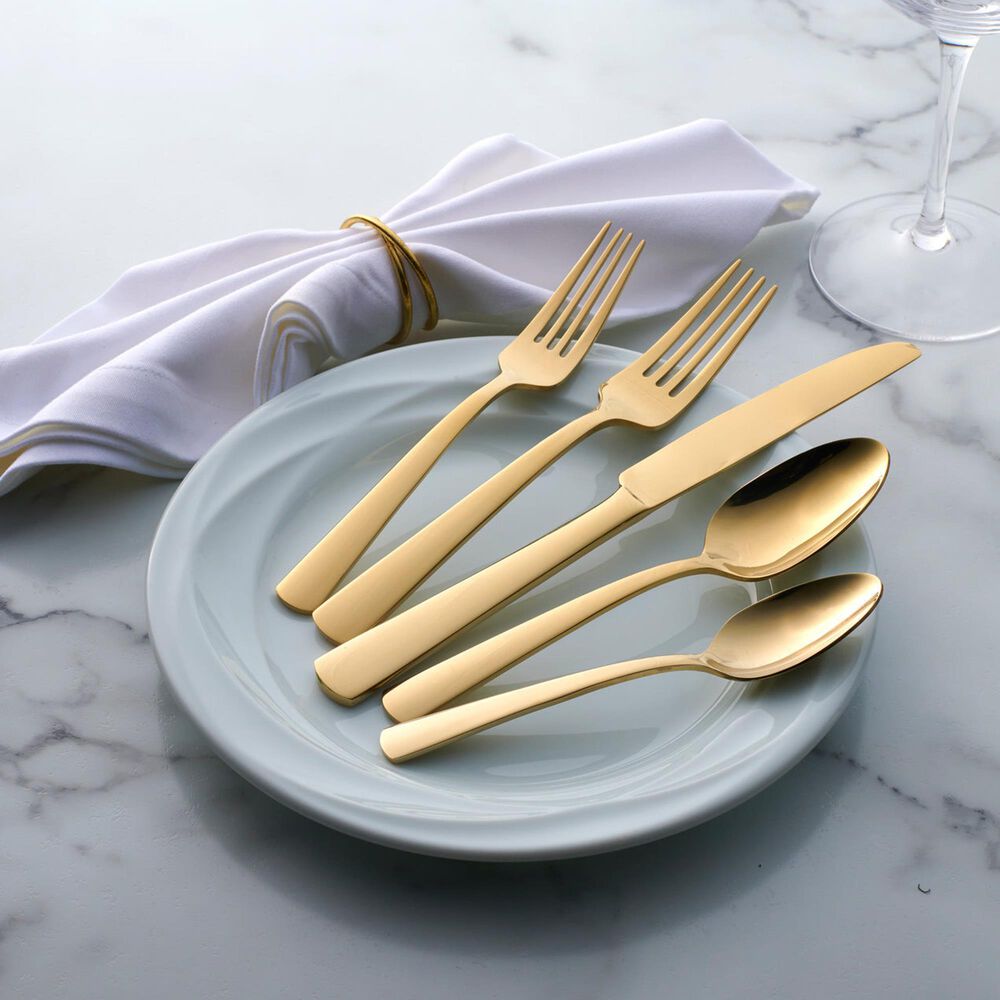 Oneida Aptitude 20-Piece Flatware Set in Champagne, , large